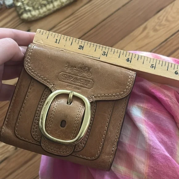 Vintage brown leather coach wallet - Picture 9 of 10